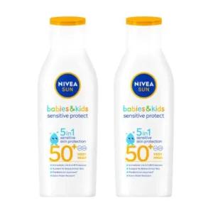 니베아 선크림 선로션 키즈 센서티브 추천 200ml X2개