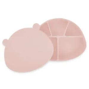 포프베베 아기 흡착 식판 이유식 유아식 피치핑크
