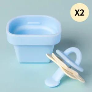 포프베베 아기 쪽쪽이 공갈 노리개 젖꼭지 스카이 X2P