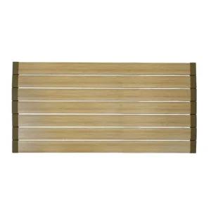 플라팜 우드 접이식 발 매트 판 욕실 베란다 오크 800