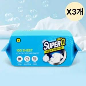갓성비 이염 방지 시트 슈퍼딥큐 세탁 티슈 100매 X3