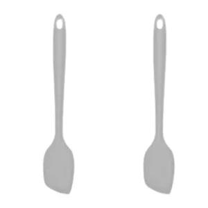 실리팟 실리콘 스파츌라 이유식 뒤집개 그레이 소 2P