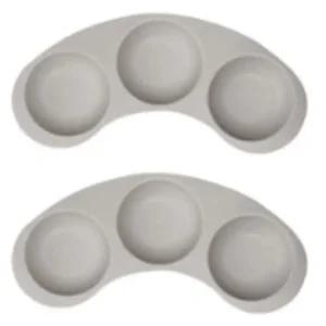 어웨이큰센스 트리플 반찬 식판 그릇 밀크그레이지 X2