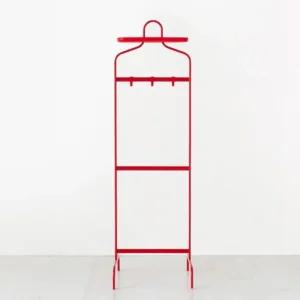 마켓비 스탠드 행거 정장 양복 옷걸이 사무실 2단 RED