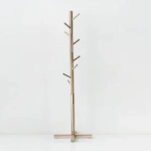 마켓비 스탠드 행거 원목 사무실 옷걸이 우드 내추럴