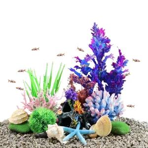 인공수초 어항 꾸미기 구피 열대어 바위 대형 인테리어