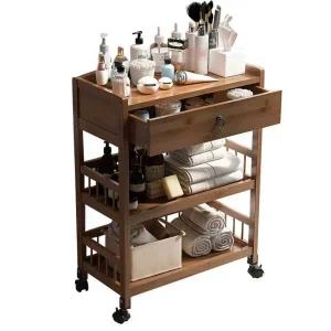 원목 트롤리 미용웨건 무서랍 이동식카트 이동식 주방