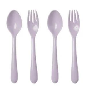 어웨이큰센스 카페 디저트 수저 포크 라일락퍼플 X2개