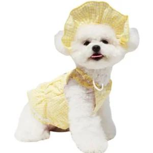 레드퍼피 반려동물 썬캡 강아지 앨리스 모자 옐로우 L