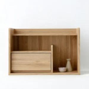 마켓비 미니 수납 선반 원목 홈카페 인테리어 캄포어