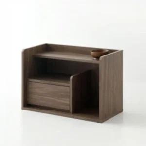 마켓비 미니 수납 선반 원목 홈카페 인테리어 브라운