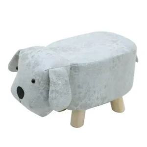 밴프 애니멀 미니 스툴 유아 동물 의자 강아지 화이트