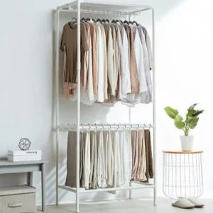 매직하우스 2단 행거 바지 옷 걸이 조립 옷장 무볼트