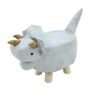 밴프 유아의자 애니멀 스툴 공룡 트리케라톱스 화이트