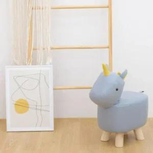 밴프 유아 의자 애니멀 스툴 소파 보조 유니콘 블루