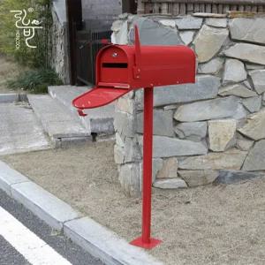 마더가든 철재 전원주택 대형 앤티크브론즈 스탠드우체통 벽걸이