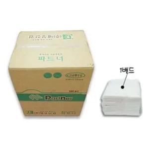 네프킨 테이블 업소용 200X100mm 100밴드 8000장 제지 일용잡화 화장지 제지류 휴대용티슈 넵킨