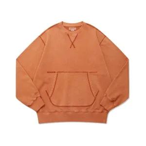 네이머클로딩 NMR 네임클로딩 피그먼트 캥거루 포켓 스웨트셔츠 오렌지 298822