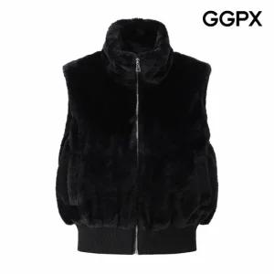 [GGPX] 비건 퍼 하이넥 베스트 (GPAVT007F)