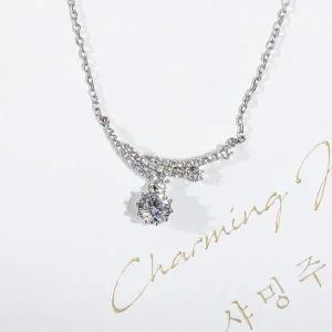 [샤밍주얼리]7부 천연 다이아 목걸이 우신 GIA 트리마제 예물 결혼 기념일 선물 고급 명품