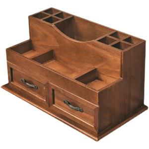 빈티지 원목 정리함 정리대 미니 트레이 화장대 수납함