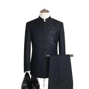 남성 정장 차이나카라 양복 개화기 예복 교복 셋업 무지 모노무드 카라 와이셔츠 셔츠