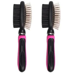바비온 강아지 2in1 브러쉬 반려동물 고양이 빗 핀 X2