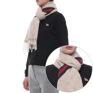 [구찌] 25FW 여성 GG 웹 울 머플러 (570603 3G200 9568 W 25F)