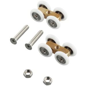 도어 하드웨어 롤러 슬라이딩 휠 녹슬지 않는 2pcs 4.4c2.2cm 구리