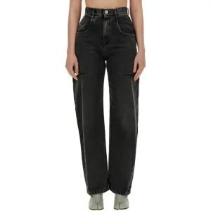 메종마르지엘라 하이웨이스트 와이드 컷아웃 데님 진 S51LA0051S30743 965
