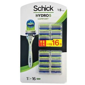 쉬크 하이드로5 컴포트 면도기 세트 (기1 + 날16)