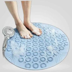 실리콘 풋브러쉬 미끄럼방지 흡착 풋스크럽 발샴푸 발매트 욕실매트