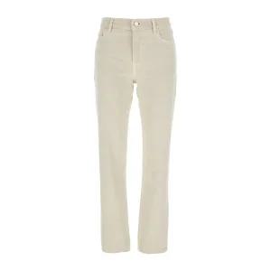 로고 패치 화이트 데님 진 244WRB0222FB0083 010