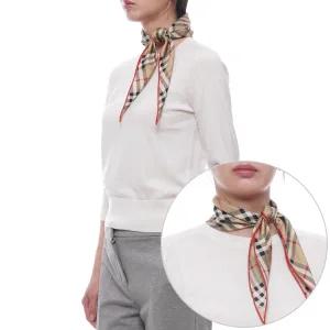 [롯데백화점]버버리 25FW 여성 다이아몬드 체크 실크 스카프 8116998 SAND 25F