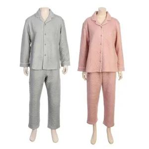 [갤러리아] G/비비안 따뜻하고 가벼운 삼중직 기하학나염 남여성파자마 세트(MPWP8874A)