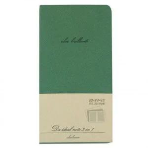 [셀러에이드]근영사)아이디얼 양장노트(3in1/40절/그린) A4노트 설교노트 A4546노트