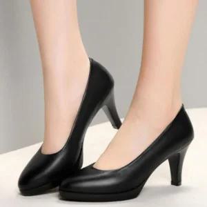 여성 면접정장구두 승무원 가보시 면접 구두 힐 (4983X)
