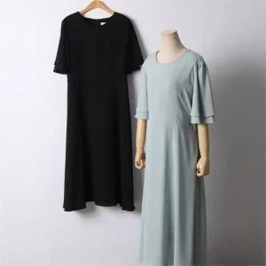 빅사이즈 206 겹소매반팔롱원피스 DBEI804