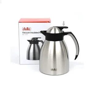 [골드스마일]델키 업소용 원터치 스텐 진공 보온 주전자 1L