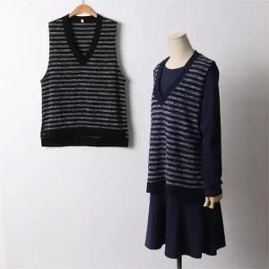 빅사이즈 110 데일리플레어조끼세트 DMNF542