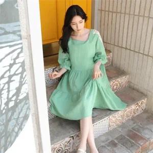 빅사이즈 106 가든스퀘어넥롱원피스 DTGE339