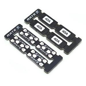 3.5인치 FPV 레이싱 드론 액세서리 용 블랙 실리콘 와이어 예비 부품이있는 2 세트 RC 모델 비행기 모터 라