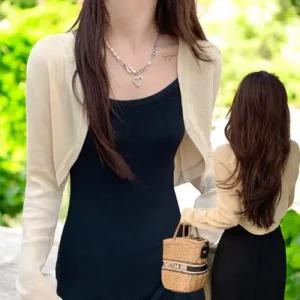 [라일리여성의류] Rly 미니 여자 베르 크롭 여성 가디건 숏 3col