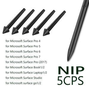 5Pcs 펜 팁 스타일러스 펜촉 Microsoft Surface Pro 7/6/5/4/Book/Studio/Go 용 2H 교체 키트