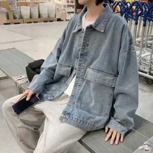 [라일리의류] Rly 빈티지 워싱 감성의 오버핏 데님 청자켓  42568331)