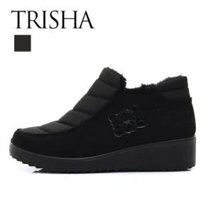 [트리샤]타미나 라텍스쿠션 털 안감 통굽 패딩 로퍼 TMA5193