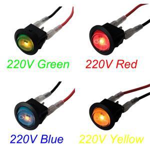 KCD1 원형 보트 로커 스위치 220V 라이트 On Off 3Pin 2 스냅 20A 가정용 DIY 교체  전선 추가