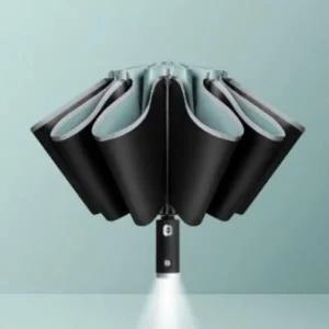 LED UV차단 접이식우산 우산 거꾸로 겸 양산 완전자동