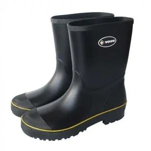장화 논슬립 패션 반장화 수산시장 검정 물청소 작업