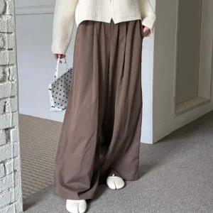 빅사이즈 509 핀턱웨이스트밴딩팬츠 DLTV321